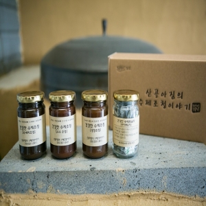 산골아짐의수제조청이야기,정선 수제조청 가을호세트/선물세트 (조청 각 250g)